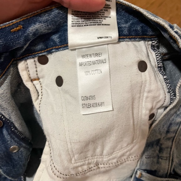 AGOLDE denim cutoff shorts - Picture 7 of 7